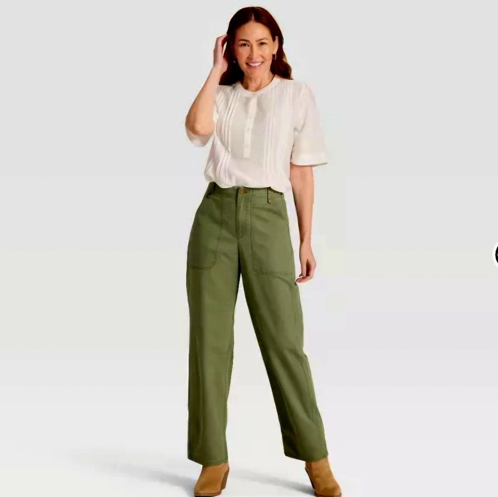 Universal Thread Mid-Rise Straight Leg Cargo Pants Size 8